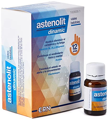 ERN Astenolit Dinamic Viales Vitaminas, 12x10ml, Líquido Total: 120ml