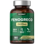 Fenogreco Cápsulas 2400mg | 180 Comprimidos Veganos en Polvo | Extracto de Semilla de Fenogreco | Máxima Potencia | Horbaach