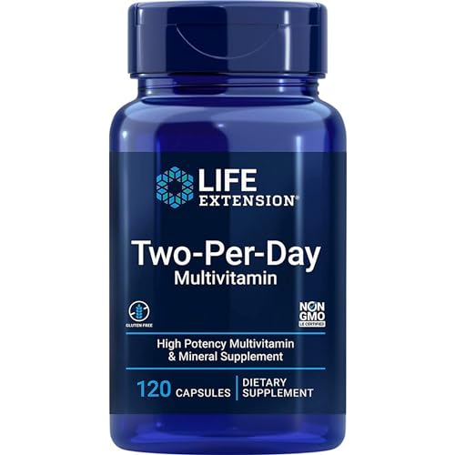 Life Extension, Multivitamin Two per day, 120 Cápsulas, Probado en Laboratorio, Sin Gluten, Sin Soja, No GMO